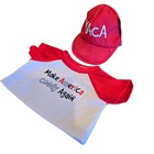 Bear Factory Teddy Bear Maca Make America Cuddly Again Shirt   Cap Fits Most 14-