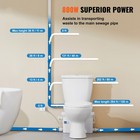 Uimoso Macerating Toilet System With 800w Pump Upflush Toilet For Basement