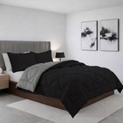 Down Alternative Comforter Full queen Black gray Reversible 3-piece Set