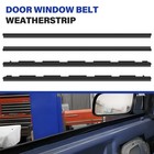 4x Inner   Outer Door Window Belt Weatherstrip Seal Sweep Felt Kit For Chevy gmc