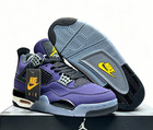 Jordan 4  lakers  Mid Top Men s Retro Basketball Shoes Us Size 6-12
