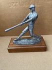 Michael A  Ricker Limited Edition Pewter Statute Baseball Signed Numbered