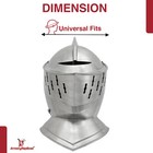 European Renaissance Knights Steel Helmet   Medieval Armor Cosplay Larp