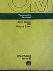 John Deere 500 Round Baler Ome58251 Operators Manual Book