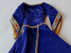 Vintage 1960 s Barbie Doll Little Theatre Guinevere Velvet Costume Dress  0873