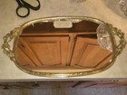 Beautiful Oval Vanity Mirror-tray  Matson Ormolu  Gold Frame 