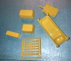 6 Marx Battleground Guns Of Navarone Playset Yellow Accys Gun Rack Bed Cart Box