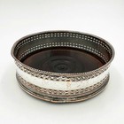 Antique Pierced Bottle Coaster Old Sheffield George Iii C1780