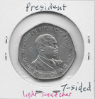 Kenya 5 Shillings 1994 K23a President   2 Lions 7-sided Thick Royal Mint Uk