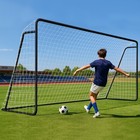 Naizea 12x6ft 16x7ft Soccer Goal 1 2   2  Steel Soccer Goals   6 Training Cones
