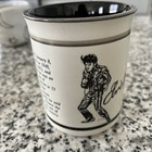 Elvis Presley Coffee Mug Vintage E p e  Souvenir Rare Graceland 1977 Biography 