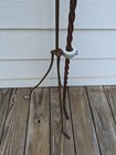 Reyburn Hunter Rhco Spiral Wrought Iron Lightning Rod Delphite Glass Ball