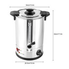 12l Coffee Urn Machine Maker Big Office Commercial Hot Water Stainless Steel New