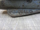 Vtg Antique Cast Iron Finial Flag Pole Fence Gate Topper Spear Threaded Pershing