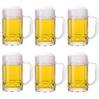 Pack Heavy Beer Mugs  Large Beer Glasses With Handle  14 Ounce Glass 6 14oz