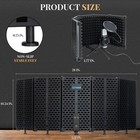 Foldable Microphone Isolation Shield For Studio Recording   Podcasting