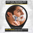 Honeybull Shower Mirror Fogless For Shaving - With Suction Razor Holder For