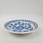 Vintage Turkish Kutahya Ceramic Plate With Hand-painted Floral Design