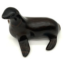 Hand Carved Wooden Seal Figurine Inuit Style Alaskan Coastal Art