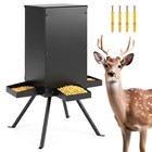 90lb Gravity Deer Feeder With 4 Feeding Trays And 4-leg Stand For Hunting  Farm