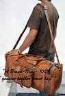 Genuine Leather Travel Duffel Gym Men Vintage Luggage S Overnight Weekend Bag