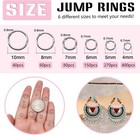 1000pcs Jump Rings For Jewelry Making Stainless Steel Open Jump Rings Connectors