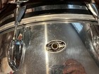 Vintage Slingerland 24x14 Bass Drum 1970s - Chrome Over Wood