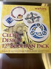 Waltons 12 Inch Celtic Design Bodhran Pack Claddagh Design  Bodhran Basics Dvd