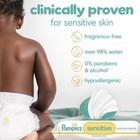 Pampers Sensitive Baby Wipes  Water Based  56 Count  pack Of 18   White 