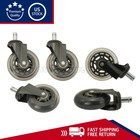 New 5pcs Office Chair Caster Rubber Swivel Wheels Replacement Heavy Duty 3 Inch