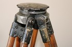 Vtg Land Surveyor Set Keuffel Esser Transit Fennel   Kassel Tripod  3 Oak Staffs