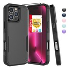 For Iphone 16 Pro Max pro 16 Plus 15 Case Phone Cover Shockproof  Tempered Glass