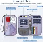 Rfid Blocking Family Passport Holder Wallet Credit Cards Case Travel Clutch Bag