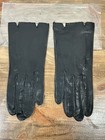 1960s Vintage Exclusive Womens Kay Fuchs Design Black Leather Gloves 7 1 2 Nwot