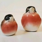 Robin Figurines Porcelain Birds Painted Made In Japan Japanese Vintage Set 2 