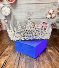 Wedding Tiara For Bride Queen Crown Royal Princess Quinceanera Crystal Headpiece