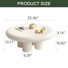 Round Coffee Table  Modern Circular End Table For Living Room