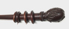 Pack Of Ten   Rings For 2    Wood Pole For Window Drapes - Mahogany