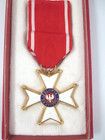 Poland Order Of Polonia Restituta 1944 Gold Tone White Enamel Cross Medal