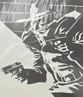 Ron Salas Original Art Sketch - The Shadow - 6 X 6 Pen   Ink Drawing