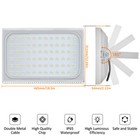 500w 500 Watt Led Flood Light Lamp Spot Spotlight Floodlights Garden Outdoor