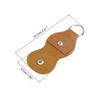 Guitar Picks Holder Case Artificial Leather Camel Pack Of 5