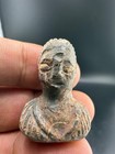 Ancient Greek Near Eastern Carved Stone King Figurine Statue