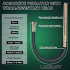850w Cordless Concrete Vibrator With Battery And 3 8ft Shaft Rod 6000 Rpm