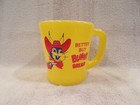 Yellow Fire-king Better Buy Bunny Bread D Handled Advertising Coffee Mug
