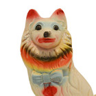 Vintage Carnival Chalkware Spitz Pomeranian Samoyed Dog 11in Midway Prize