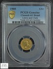 1905 Lewis And Clark Commemorative Gold One Dollar G 1 Pcgs Au Detail - Cleaned