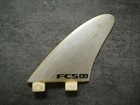 Used Fcs H-2 Ultra Light Epoxy Tri Fin Set Rare Discontinued Model Surfboard Fin