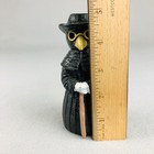 Plague Doctor Incense Burner Gothic Macabre Figurine 5 Inch Resin Gold Beak Mask