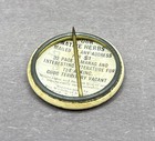 Vintage Alonzo Bliss Native Herbs Advertising Pin Button Pinback Quack Medicine